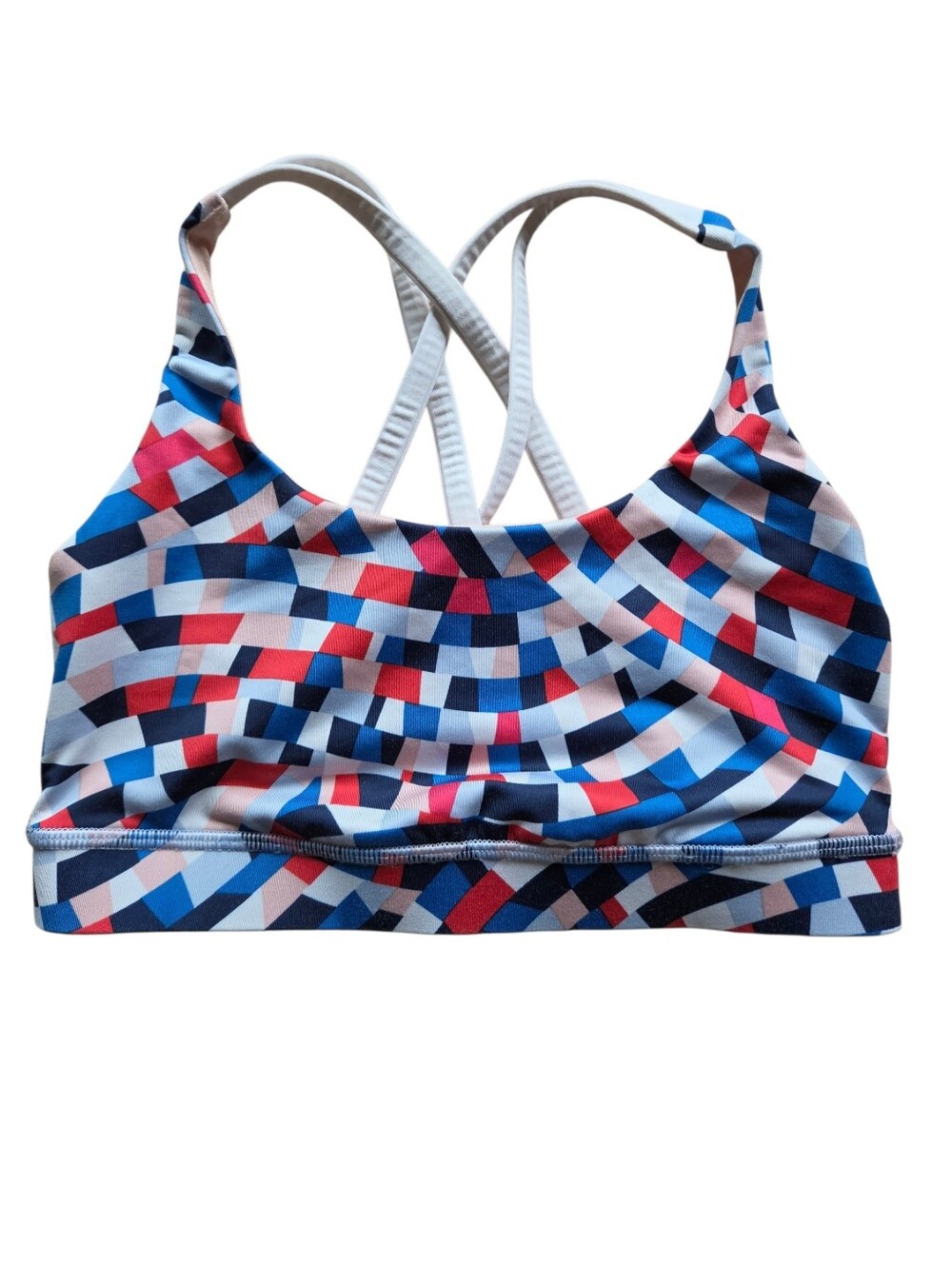Lululemon Energy Bra Capoeira Multi / White
